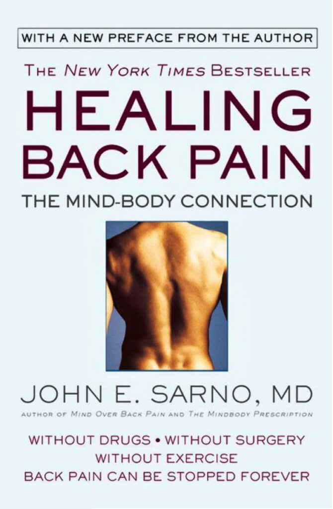 Dr Sarno image of his book healing back pain